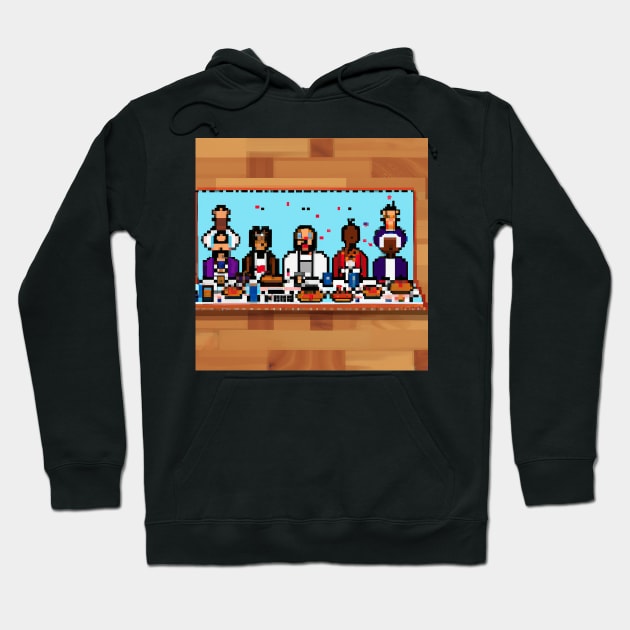 90's Rapper's Last Supper Hoodie by YoungRichFamousAuthenticApparel